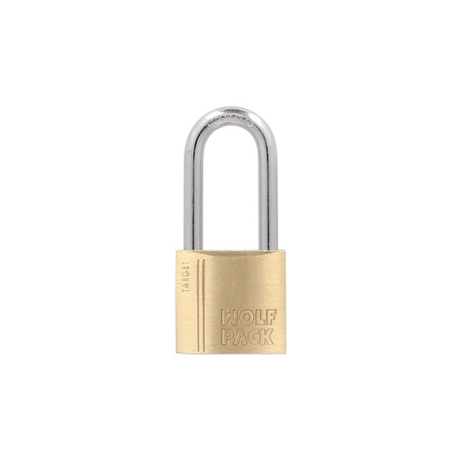 [3101530] Candado Laton Arco Largo 20 mm. Arco Endurecido. Candado Maletas, Candado Taquillas, Candado Puertas