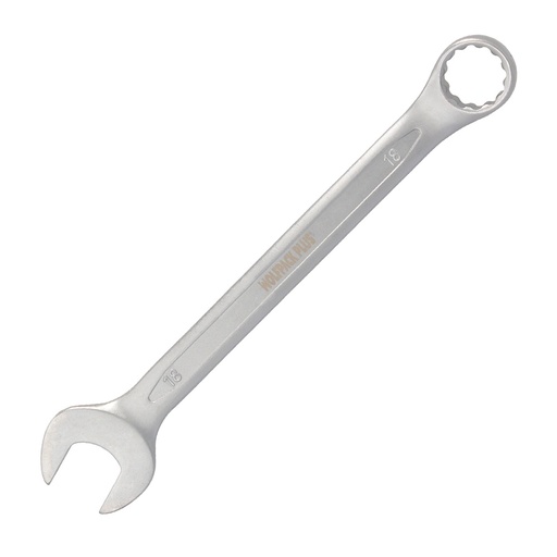 [2105862] Llave Combinada Plus 18x18 Acero Cromo Vanadio DIN 3113. Llave Doble Boca, Llave Fija, Llave Estrella