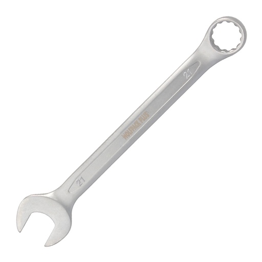 [2105877] Llave Combinada Plus 21x21 Acero Cromo Vanadio DIN 3113. Llave Doble Boca, Llave Fija, Llave Estrella