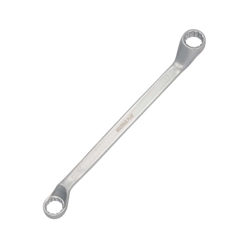 [2322912] Llave Estrella Acodada Plus Acero Cromo Vanadio 16x17 DIN 838. Llave Doble Boca Acodada, Llave Fija Estrella Acodada