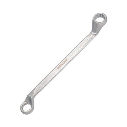 [2322914] Llave Estrella Acodada Plus Acero Cromo Vanadio 18x19 DIN 838. Llave Doble Boca Acodada, Llave Fija Estrella Acodada