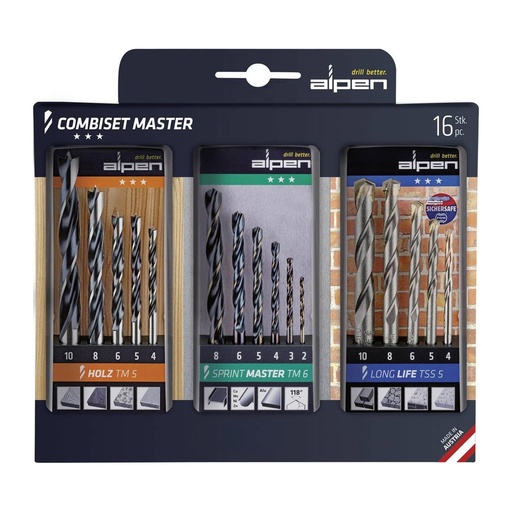 [9084092] Estuche Brocas Alpen Kombiset  16 Piezas