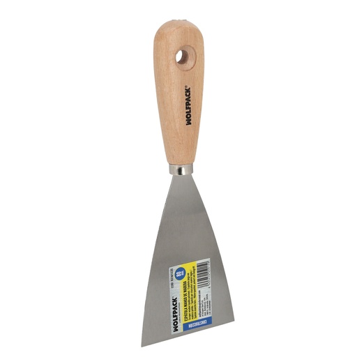 [2361225] Espatula Mango Madera Hoja Acero 80 mm. Espatula Yeso, Espatula Pintor, Espatula Masillas, Espatula Pladur, etc.