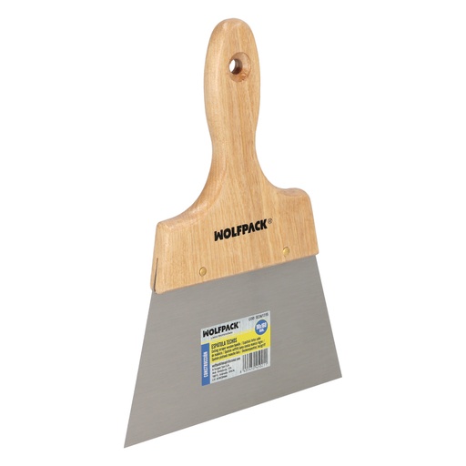 [2361315] Espatula Techos Mango Madera Hoja Acero 90 x 160 mm. Espatula Yeso, Espatula Pintor, Espatula Masillas, Espatula Pladur, etc.