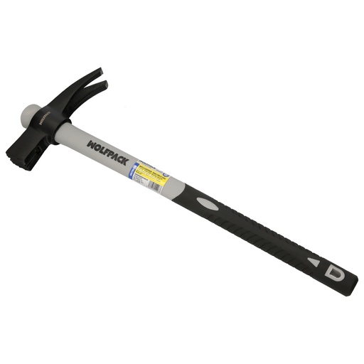 [2360815] Martillo Encofrador Magentico Fibra Vidrio Mango Fibra Vidrio Con Empuñadura Antideslizante. 700 Gramos 50 cm.