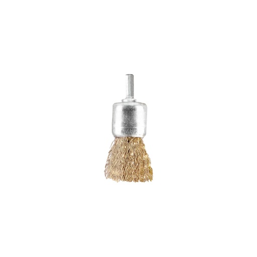 [9100502] Cepillo Acero latonado Brocha 25 mm. 1/4"