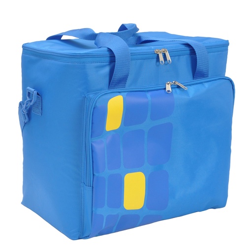[5080128] Bolsa / Mochila Termica Porta Alimentos Nevera 15 Litros Forro Interior PEVA, Con Espuma Aislante, Color Azul