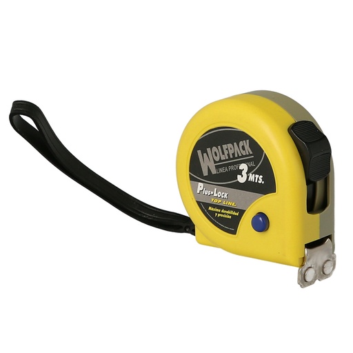 [2302530] Flexometro Magnético Amarillo Con Freno  3 Metros / 16 mm.