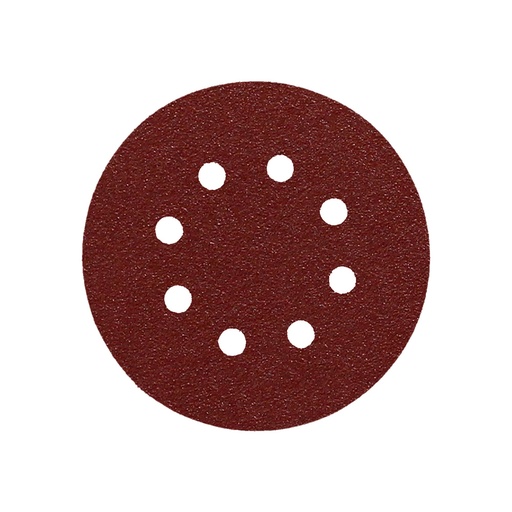 [9020762] Lija Recambio Velcro Disco Ø 125 mm. con Agujeros Grano  80 (10 Piezas)