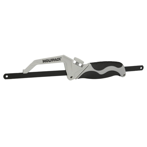 [2510606] Mini Sierra Empuñadura Aluminio Con Hoja 300 mm. Ajustable, Hoja Corte HSS, Serrucho, Segueta, Segueta, Mini Arco Sierra