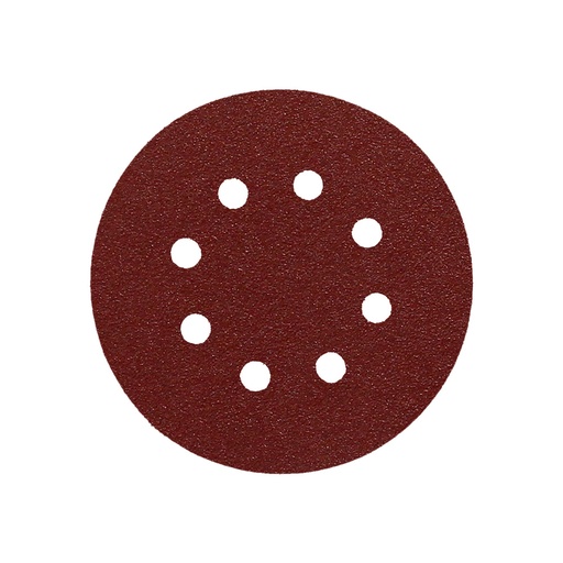 [9020772] Lija Recambio Velcro Disco Ø 125 mm. Con Agujeros Grano 120 (10 Piezas)