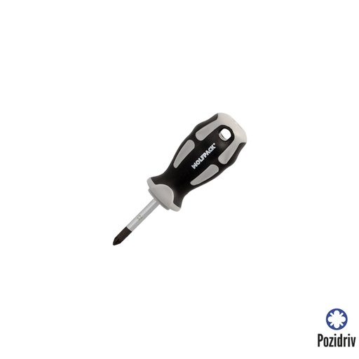 [2324536] Destornillador Pozidriv Acero S2 Mango TPR Bimaterial. Medida PZ 1 x Ø 5 x 38 mm.  DIN5262.