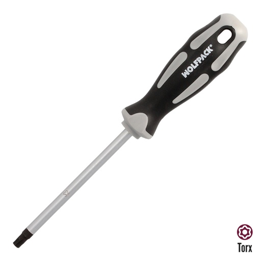 [2324520] Destornillador Torx Inviolable Acero S2 Mango TPR Bimaterial. Medida T40 x Ø 8,0 x 125 mm.