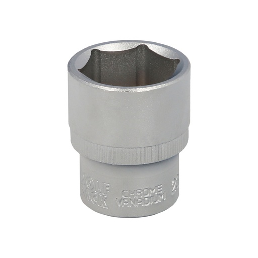 [2109070] Llave Vaso 1/2" Hexagonal 23 mm. Perfil de 6 caras. Acero Cromo Vanadio, Aristas Redondas