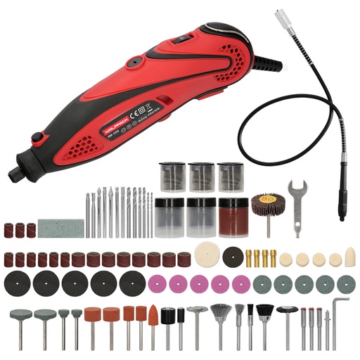 [7021560] Multiherramienta 135 Watt. Con 210 Accesorios y Maletin. Herramienta Multifunción, Mini Taladro, Herramienta Rotativa, Amoladora