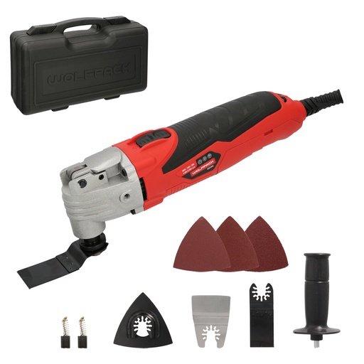 [7021565] Herramienta Multifuncion Oscilante 300 Watt. Con Accesorios 23.000 R.P.M. Variador Velocidad, Cambio Rapido Hoja, Cortar, Lijar
