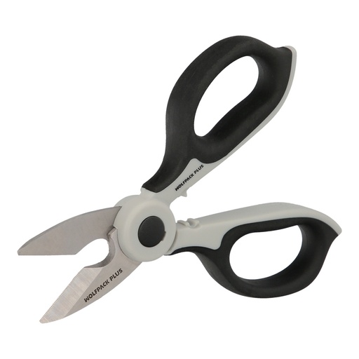 [2140030] Tijeras Electricista 155 mm. Mango TPR Plus No tension. Hojas Acero Inoxidable, Ergonomicas, Tijeras Cortar Cable, Pelacables
