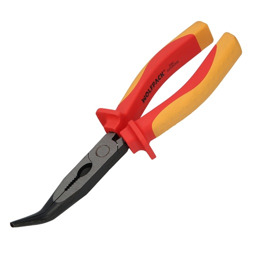 [2326206] Alicates Boca Curva 200 mm. Mangos Aislados Acero Cromo Vanadio Pelacables, Corta Cables, Pelador Cables