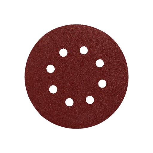 [9020782] Lija Recambio Velcro Disco Ø 125 mm. Con Agujeros Grano 180 (10 Piezas)