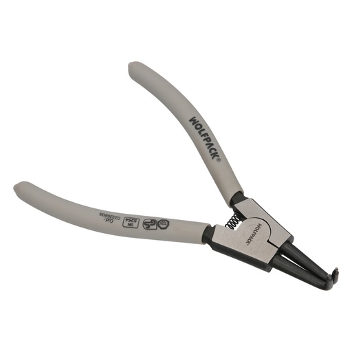 [2326808] Alicates Arandelas Exteriores Curvo 175 mm. Acero Din 5254. Anillos De Presion, Anillos De Retención, Arandelas Circlips