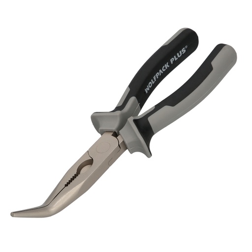 [2325830] Alicates Boca Curva 200 mm. Acero Cromo Vanadio DIN-ISO 5745 Alicates Punta Curva, Alicates Boca Curva Larga,