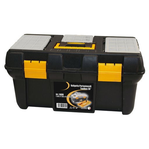 [2240242] Caja Herramientas Polipropileno 500x268x230 mm. Caja Almacenaje, Malentin Organizador, Organizador Plastico