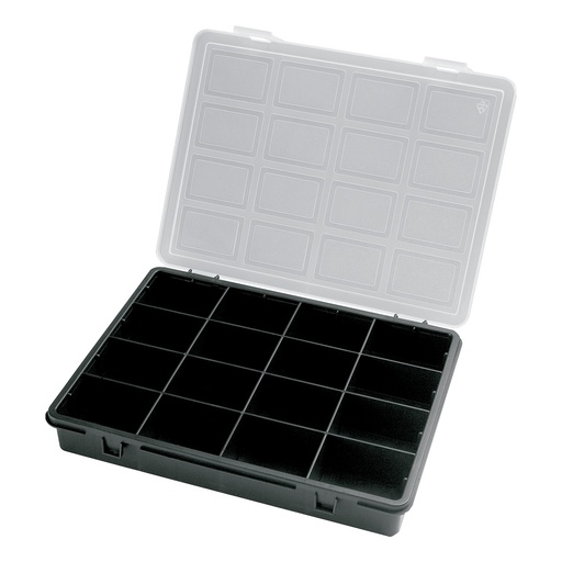 [2240306] Organizador Plastico 16 Compartimentos 242x188x37 mm. Caja Almacenaje, Malentin Organizador, Organizador Plastico