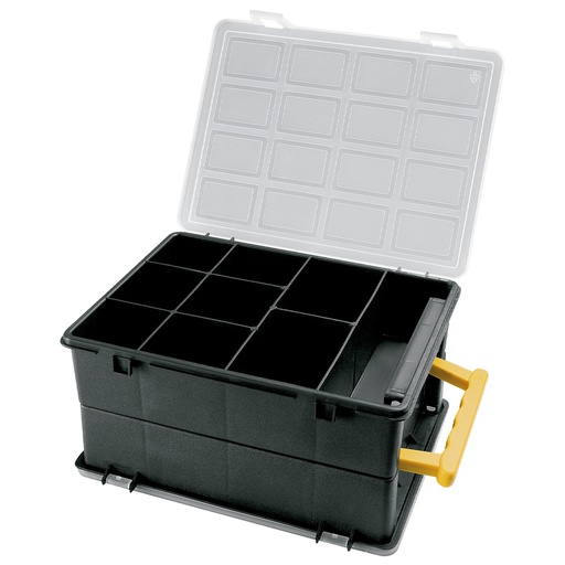[2240318] Maletin Organizador Doble 18 Compartimentos 242x188x120 mm.