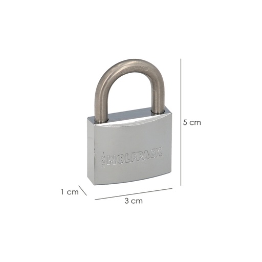 [3101230] Candado Inoxidable Arco Normal  30mm.