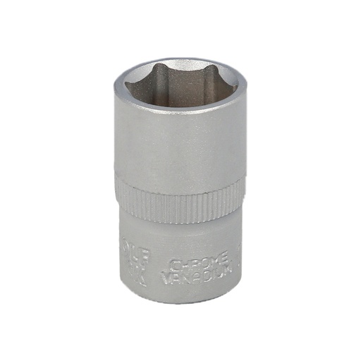 [2109040] Llave Vaso 1/2" Hexagonal 17 mm. Perfil de 6 caras. Acero Cromo Vanadio, Aristas Redondas