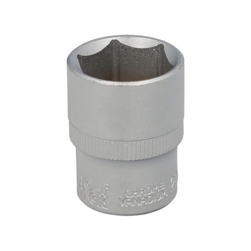 [2109065] Llave Vaso 1/2" Hexagonal 22 mm. Perfil de 6 caras. Acero Cromo Vanadio, Aristas Redondas