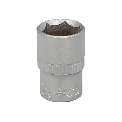 [2109045] Llave Vaso 1/2" Hexagonal 18 mm. Perfil de 6 caras. Acero Cromo Vanadio, Aristas Redondas