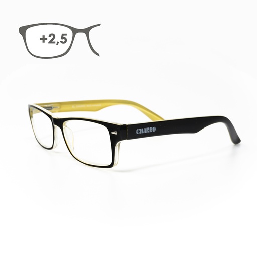 [15042204] Gafas Lectura Kansas Negro / Amarillo. Aumento +2,5 Gafas De Vista, Gafas De Aumento, Gafas Visión Borrosa