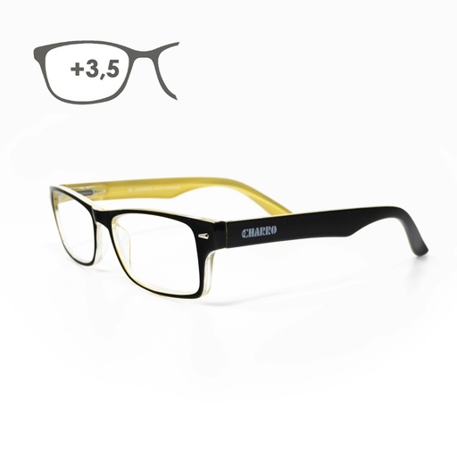 [15042206] Gafas Lectura Kansas Negro / Amarillo. Aumento +3,5 Gafas De Vista, Gafas De Aumento, Gafas Visión Borrosa