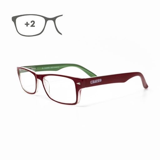 [15042215] Gafas Lectura Kansas Rojo / Verde. Aumento +2,0 Gafas De Vista, Gafas De Aumento, Gafas Visión Borrosa