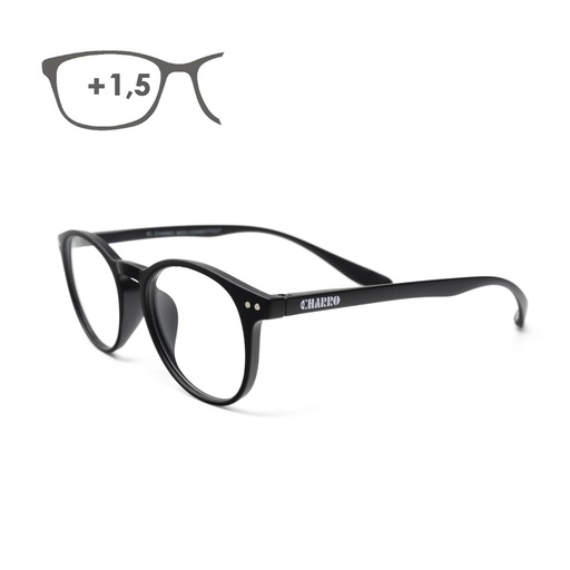 [15042402] Gafas Lectura Connecticut Negras Aumento +1,5 Patillas Para Colgar Del Cuello , Gafas De Vista, Gafas De Aumento