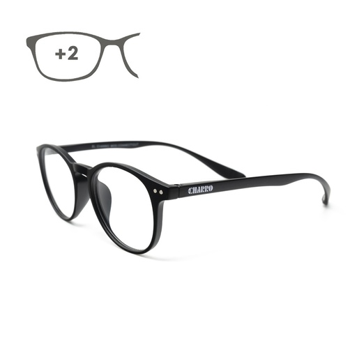 [15042403] Gafas Lectura Connecticut Negras Aumento +2,0 Patillas Para Colgar Del Cuello , Gafas De Vista, Gafas De Aumento