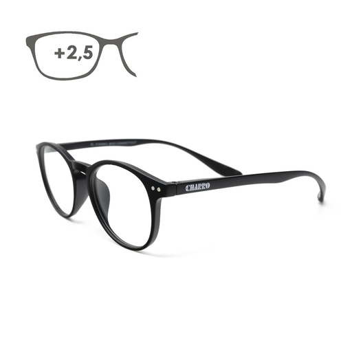 [15042404] Gafas Lectura Connecticut Negras Aumento +2,5 Patillas Para Colgar Del Cuello , Gafas De Vista, Gafas De Aumento