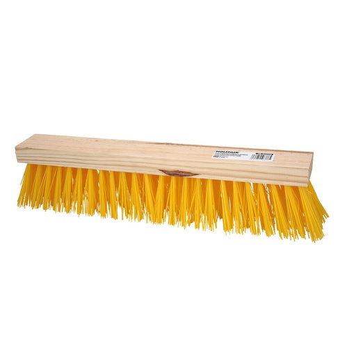 [2222230] Cepillo Barrendero Industrial Fibra Polipropileno. Soporte Madera 50 cm. (Sin Mango)