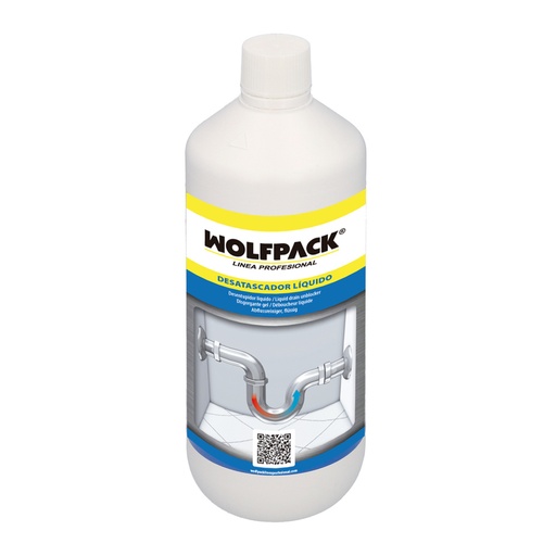 [5464705] Desatascador Liquido Profesional 1 Litro. Gel Eliminador De Atascos, Desatasdaor Tuberias, Desatascador Pelos Tuberias