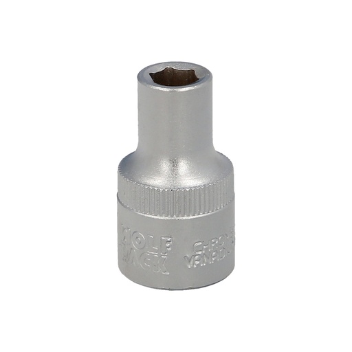[2109000] Llave Vaso 1/2" Hexagonal 8 mm. Perfil de 6 caras. Acero Cromo Vanadio, Aristas Redondas