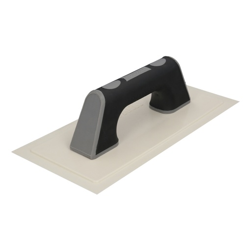 [2300340] Llana / Talocha Con Mango de Plastico ABS Borde Flexible. Especial Lechadas. Base 280x140 mm. Mango Ligero y Ergonomico