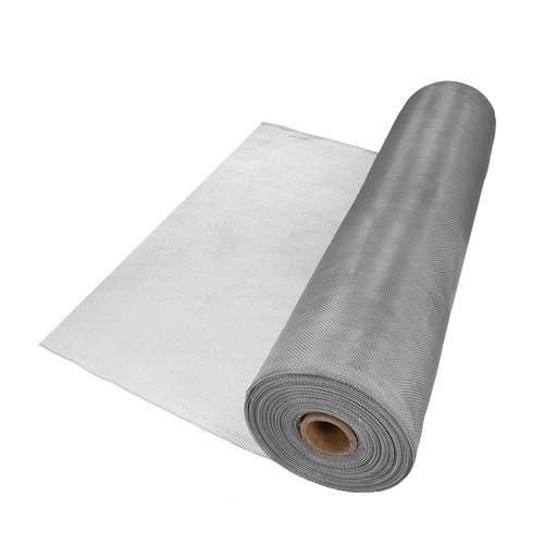 [1191800] Tela Mosquitera Aluminio 18x14 Ancho 60 cm. Rollo 30 Metros. Malla Mosquitera Aluminio Anti Mosquitos, Antimoscas,