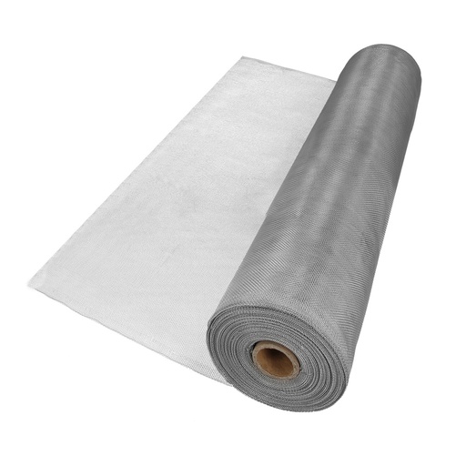 [1191805] Tela Mosquitera Aluminio 18x14 Ancho 80 cm. Rollo 30 Metros. Malla Mosquitera Aluminio Anti Mosquitos, Antimoscas,