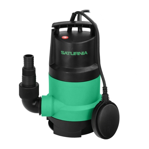 [8064020] Bomba Aguas Sucias Sumergible 450 W. 8.000 lts/hora, Profundidad 5  Mts, Elevación 5,5 mts. Particulas max. Ø 30 mm.