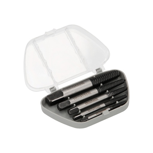 [2160755] Juego Extractores Conicos Para Tornillos (5 Piezas). Medidas 3 A 18 mm. Extractor Tornillos, Saca Tornillos.