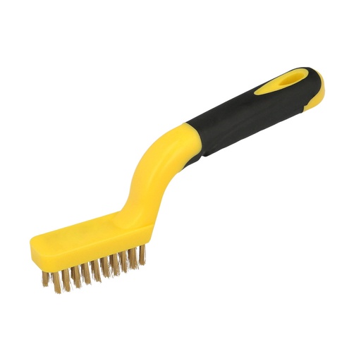 [9100569] Cepillo Manual Acero Latonado Bujias | Cepillo De Puas | Cepillo Para Metales | Cepillo Abrasivo