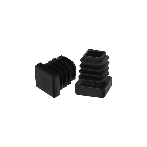 [5330522] Contera Interior Plastico Cuadrada 20x20 mm. Color Negro. Bolsa 200 Unidades. Contera Mesa, Silla, Muebles, Estanteria
