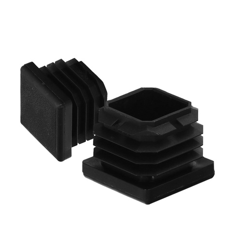 [5330526] Contera Interior Plastico Cuadrada 30x30 mm. Color Negro. Bolsa 200 Unidades. Contera Mesa, Silla, Muebles, Estanteria