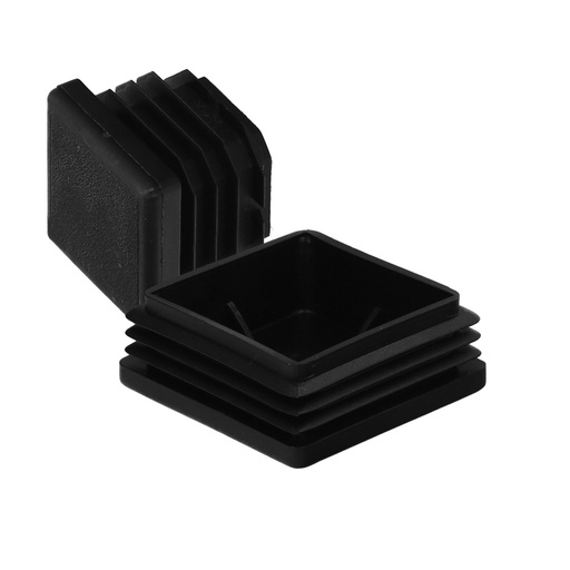 [5330538] Contera Interior Plastico Cuadrada 60x60 mm. Color Negro. Bolsa 50 Unidades. Contera Mesa, Silla, Muebles, Estanteria